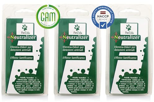 PetZolla 3 Ricariche Neutralizer Sanificante Multiuso con Formula Brevettata, Efficace Contro Batteri e Cattivi Odori - 100% Sicuro per Animali Domestici