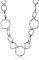 Ouran Collana lunga a catena per donne, collana con ciondoli per ragazze, oro rosa e argento, gioiello regalo per la festa della mamma e delle amicizie, Metallo