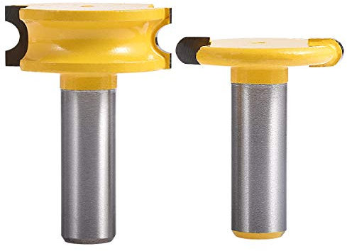 KATUR Canoe Flute and Bead Router Bits Set with 1/2 Inch Shank Woodworking Milling Cutter(1/2 Shank 1.5 Width)