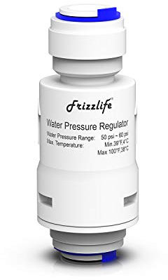 Frizzlife PRV3 Wasserfilter-Druckregler-Schutzventil für Umkehrosmose- und Wasserfiltersystem, 60 PSI, 0,95 cm Schnellanschluss, Push-Fit