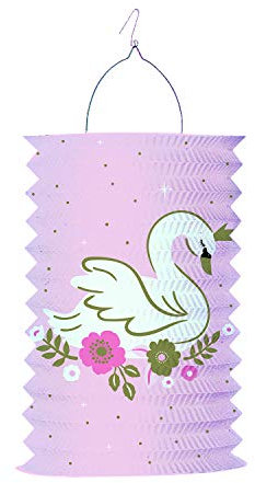Carpeta Zuglaterne * Schwan * als Deko für Kindergeburtstag, Halloween oder Karneval | Princess for a Day | Mottoparty Motto Party Laterne Lampion