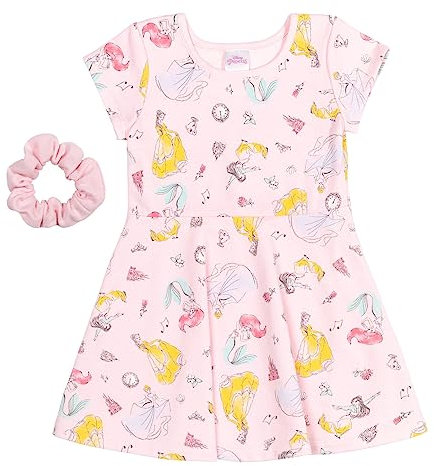 Disney Prinzessin Moana Ariel Mulan Cinderella Belle Skaterkleid für Kinder zum großen Kind, Mulan, Cinderella, Bella, Ariel, 7-8