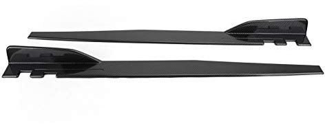 Artudatech Coppia 120 cm Minigonne laterali in fibra di carbonio per auto Divisori a bilanciere Diffusore Winglet Wings