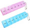 2 Pcs Pill Box Organiser 7 Day One Time a Day Pill Dispenser Storage Case for Medication Supplements Vitamins and Cod Liver Oil