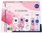 NIVEA Soft Rose Indulgence Gift pack, Full-Size Rosey Gift Set, Rose Themed Skincare Gifts for Her, Pampering Gifts for Women with a Floral Twist