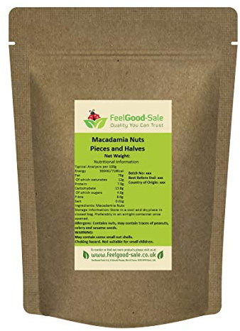 1kg Macadamia Nuts Halves (Non GMO)