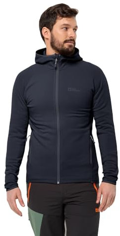 Jack Wolfskin Herren Baiselberg Hooded Fz M Fleece-Jacke, Night Blue, S EU