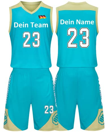 Benutzerdefiniert Basketball Trikot Kinder Herren Set mit Namen Nummer Team Logo 2-Piece Basketball Jersey Shirt & Short