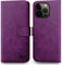 SUANPOT Cover per iPhone 14 Pro Max 6.7 Blocco RFID Portafoglio Slot CarteSupporto Cellulare Magnetica custodia Vera Pelle Cover per apple 14Pro Max 6.7 Viola