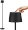 K-Bright Stehleuchte LED, 4W dimmbares Leselicht, Touch Control, Stehleuchte aus Metall Aluminium, geeignet für Wohnzimmer, Schlafzimmer, Büro Zusatzbeleuchtung(Schwarz)