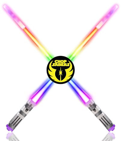Lightsaber Chopsticks - Mini LED Lightsaber, 8 Modes, 1 Pair, Frost Tip