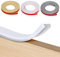 Ansteker TPE U-Shape Edging Trim, 22mm*3m Self Adhesive Flexible Peel and Stick Veneer Edging Tape for Table Cabinet Furniture Restoration (White, 22mm*3m)