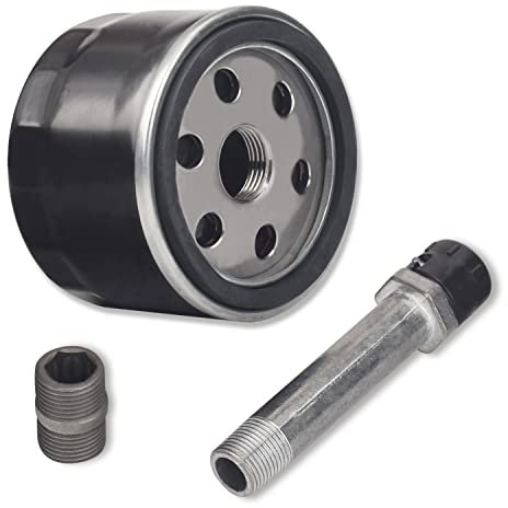 MIU13767B Easy Change Conversion Kit (AM125424 Oil Filter & AM131611 Drain Plug & MIU13767 Adapter Fitting) for John Dee-re Lawn/Garden Tractor E120, E130, E150, E160, E170, E180, X166R, Z335E。etc