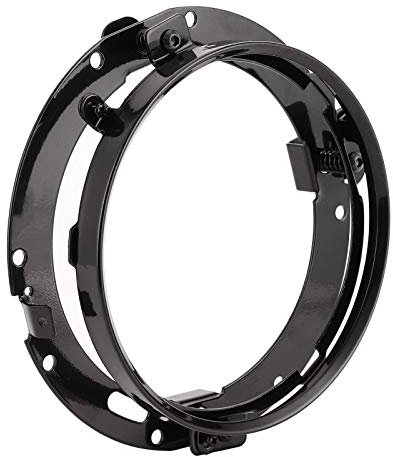 Scheinwerfer-Halterung, Scheinwerfer-Halterung, Vorderes Licht, Runder Halter, Befestigungsbasis, 7 Zoll, Passend JK (Schwarz)