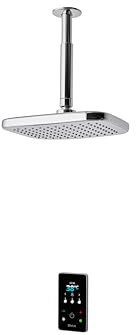 Triton Showers ENVI® | Thermostatic Electric Shower | 10.5 kW | Fixed Head | Smart Shower | Digital Shower | with Showerhead & Anti Twist Hose | Chrome | Rainfall Showerhead