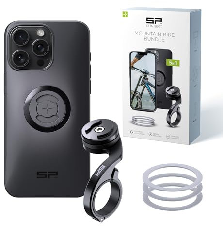 SP CONNECT Mountain Bike Bundle |SPC+| kompatibel mit iPhone 15 Pro Max| Handyhalter für Mountainbike| Mountainbike MTB Handy Halterung Gadget