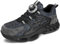 OFFCUP Sicherheitsschuhe, Herren Leicht Drehknopf Arbeitsschuhe, Turnschuhe Laufschuhe Atmungsaktiv Stahlkappenschuhe rutschfest Sicherheitsstiefel Sportschuhe Schwarzgrau Größe: 41