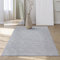 Mia´s Teppiche Rosy - moderner und weicher Teppich Wohnzimmer Schlafzimmer mit Anti-Rutsch-Rücken und 3D-Optik, Flauschige Oberfläche, pflegeleicht und robust, Grau, 80 x 300 cm