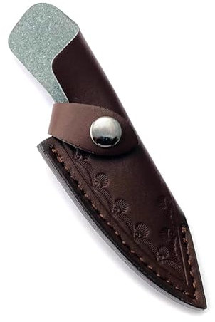 Puco Leather Sheath Pocket Knife Sheath Handmade Pouches Leathers Knife Holsters Straight Knife Holder Outdoor Carry Sheath Tool Easy to Use