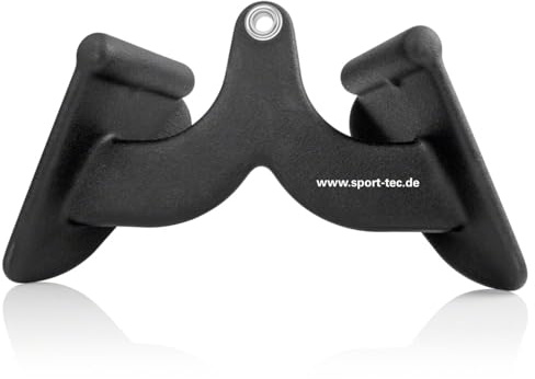 Sport-Tec ergonomischer Rudergriff, Seilzug Krafttraining Muskelaufbau Bizeps Curls, 31,5x16 cm