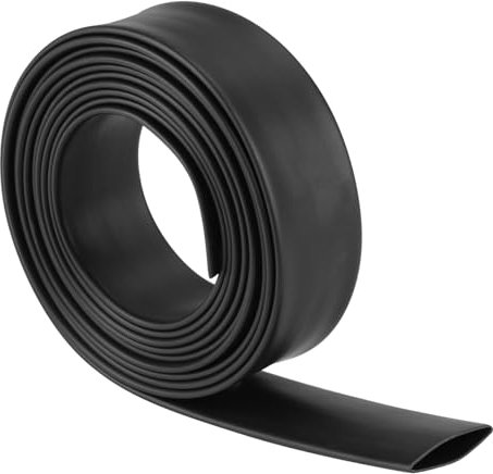 16 mm x 2 m Guaina Termorestringente Impermeabile con Adesivo, 4:1, per Isolamento Cavi, Marcatura, Fascicolazione, Riparazioni, Termoretraibile, Nero