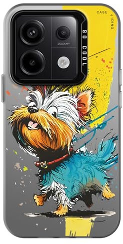 YUXING Funda para Xiaomi Redmi Note 13 Pro 5G / Poco X6 5G, Carcasa Antichoque Ultrafina con Diseño Patrón de Graffiti de Animales, Bumper Slim Case Cover, Puppy
