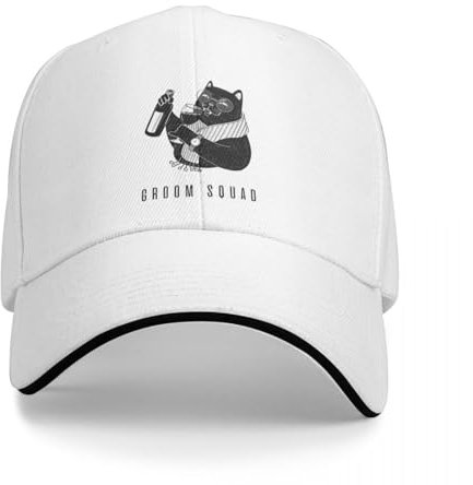 Anpassbarer Unisex-Baseballhut Single Groom Squad Cap Verstellbarer Hip Hop Hut Polyester Casual