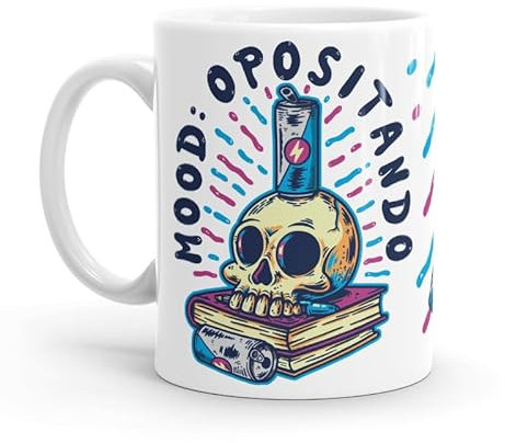 Puterful - Taza Mood: Opositando - Taza original para café - Resistente al microondas y lavavajillas - Regalo opositores