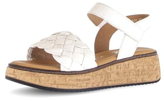 Gabor Damen Sandaletten, Frauen Sandalen,Moderate Mehrweite (G),Sommersandalen,bequem,flach,Sommerschuhe,Freizeitschuhe,Latte,38.5 EU / 5.5 UK