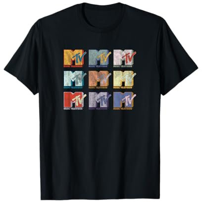 MTV Rainbow Stack MTV Logos T-Shirt