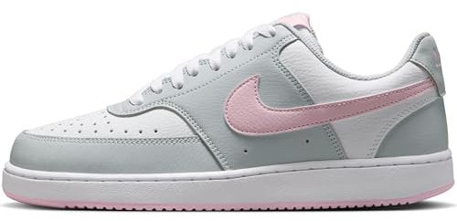 NIKE Damen W Court Vision LO Sneaker, Pure Platinum/Pink Foam-White, 41 EU