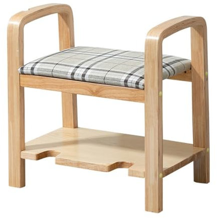 XFZJCHAP Schuhbankeingang mit Aufbewahrung Schuhwechsel Hocker Nordic Homestay Schuhschrank mit Armlehnen Haushalthocker Einfacher Mehrschicht-Aufbewahrungsschrank Schuhgepäckbank Bank