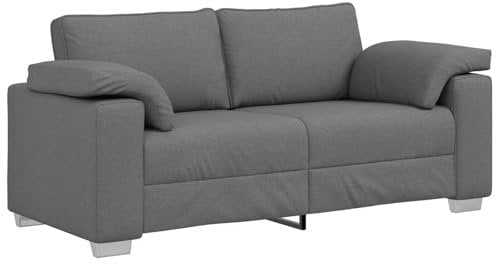vidaXL 2.5-Sitzer Sofa Dunkelgrau Stoff Stylische Moderne Sitzgelegenheit langlebig bequem für Wohnzimmer Familie Entspannung Couch Möbel zeitgenössisch