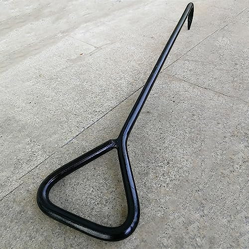 Kanaldeckelhaken, Stahl-Griffloch-Abflussheberschlüssel, dreieckiges Griffwerkzeug zum Entfernen von gebogenen Gewölben, Dachrinnen, Septik- und Kanaldeckeln