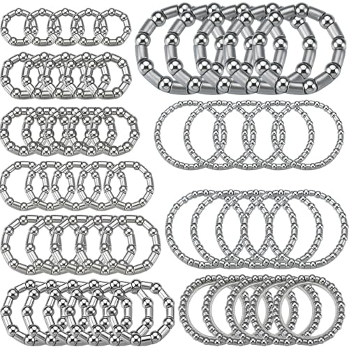 Lounsweer 5 Sets Bike Ball Bearing Kit (10 Sizes) Headset Retainer & Crank Caged Wheels 4-8mm(1/6” to 1/3“) for Mountain/Road Bicycle Repair