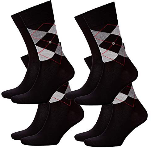 Burlington Herren Socken Everyday Mix 8er Pack , Größe:40-46;Farbe:Black (3000)