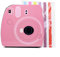 JXE Einzigartiges Universal-Fotoalbum zum Selbermachen, mit Aufkleber für Fujifilm Instax Mini 70/90/7S/8/9, 7,6 cm 12,7 cm quadratische SQ20 SQ10 SQ6 SQ1 Sofortbildkamera-Filme – Pink