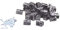 Lot de 50 supports pour fil de tension avec vis pour grillage Noir