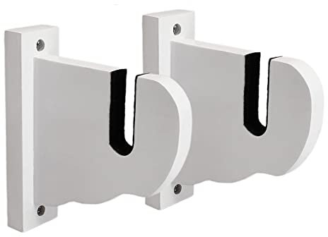 BiJun Skateboard-Wandhalterung, Longboard-Aufhänger für Skateboard Longboard Ski Nowboards Wasserski und Elektro-Skateboard (Weiß 01)