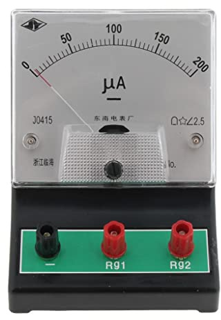 Harilla Labor Amperemeter DC Strommesser, 0 200 Mikroampere, 2,5 Auflösung, Kann in Amperemeter, Voltmeter Oder Multimeter Umgewandelt Werden