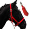 Halfter für Pferde mit Strick | Führstrick Pferd Halfter | Halfter Pony, Vollblut, Full, X-Full mit Strick (Rot, Kaltblut)