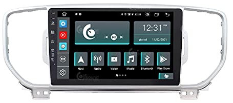 Autorradio de Ajuste Personalizado para Kia New Sportage Android GPS Bluetooth WiFi Dab USB Pantalla táctil Full HD 9 procesador de 8 núcleos y comandos de Voz