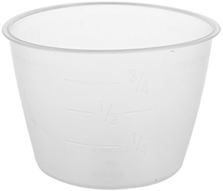 Gkhowiu Plastic 120ml Electric Cooker Rice Measuring Cup 2pcs Clear White
