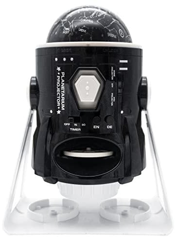 LEXIBOOK, Speaking 2-in-1 Constellations and Images Planetarium Projector, 24 images to discover space, 2 constellation domes, STEM, Black/White, NLJ181i3