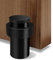 Door Stopper 65mm, Black Door Stop for Floor, Stainless Steel, Cylindrical Doorstop Rubber Bumper Wall Protector for Skirtings