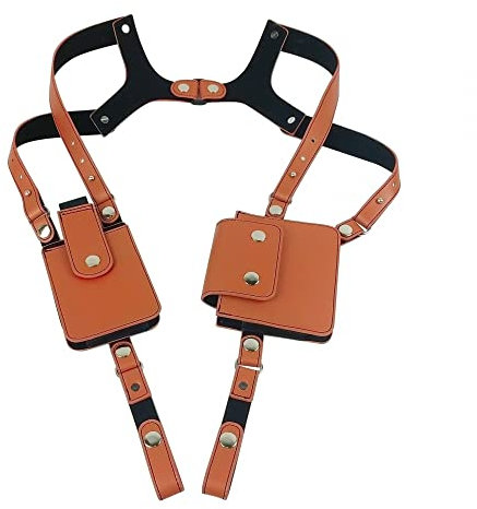 DONGKER Unterarm-Schultergeldbörse, Anti-Theft Schultertasche, Versteckter Riemen Tasche Freizeit Doppelte Brieftasche für Reisen im Freien