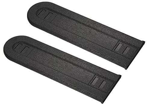 PATIKIL 10 Inch Chainsaw Bar Cover, 2 Pcs Plastic Durable Chain Saw Bar Protective Cover for Garden Accessories Replacement, Black