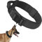 Hundehalsband mit Griff, Halsband Hunde mit Metallschnalle Taktisches Hundehalsband Impulsiven und Stark Ziehenden Verhindern, Verstellbares Hunde Halsbänder (Schwarz, XL)
