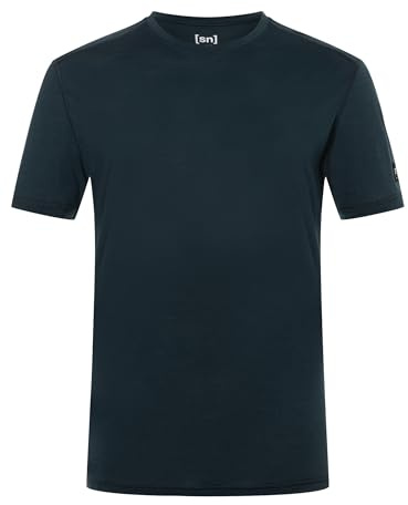 super.Natural M SIERRA140 Tee Merino Shirt Herren Kurzarm - Geruchs- und feuchtigkeitsabweisendes T-Shirt, Sommer Funktionswäsche für Sport & Alltag