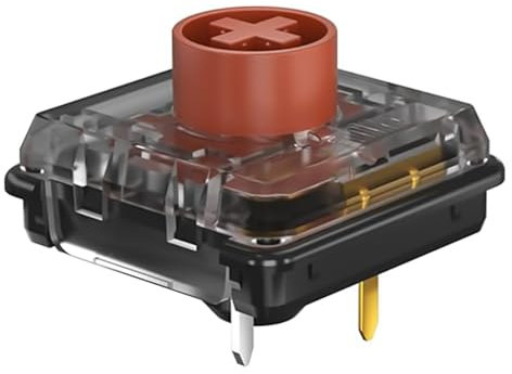 Zjmehty Kailh Choc V2 braune Low-Profile-Schalter für mechanische Tastatur, 4-polig, 50 gf, taktiler RGB/SMD/MX-Schalter (108 Stück, Choc V2 Braun)